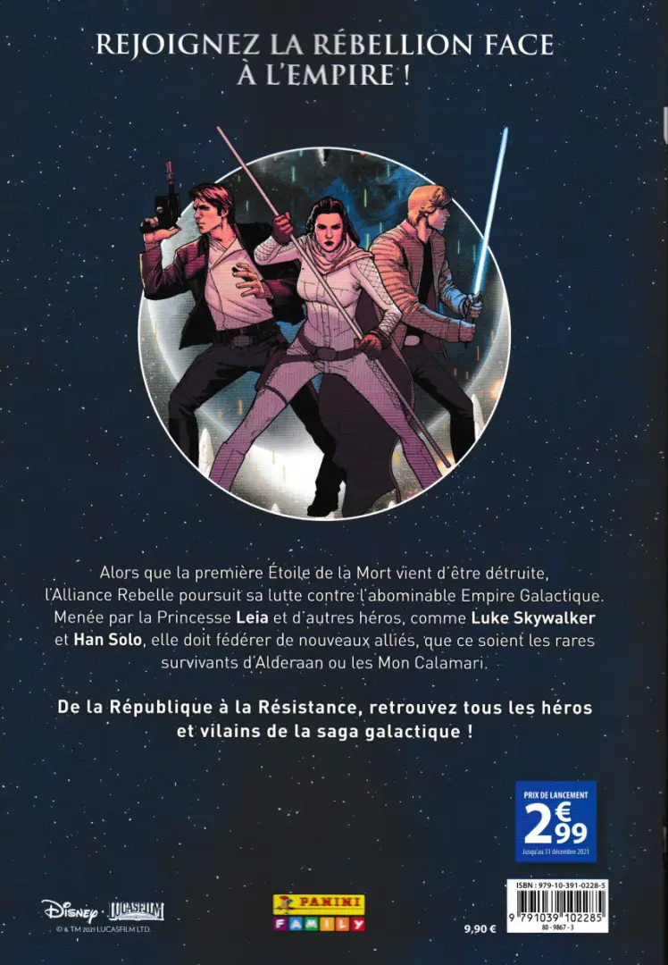 Verso de l'album Star Wars - Chroniques d'une Galaxie Lointaine Tome 4 L'Alliance Rebelle