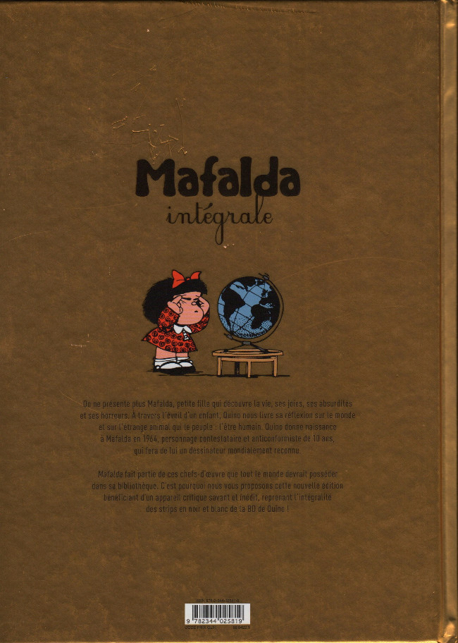 Verso de l'album Mafalda Intégrale