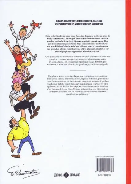 Verso de l'album Bob et Bobette 3 Le trésor de Beersel