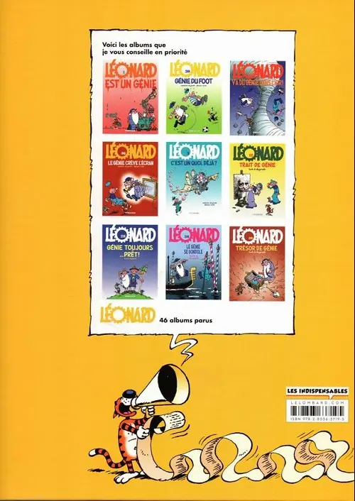 Verso de l'album Léonard Tome 43 Super-génie