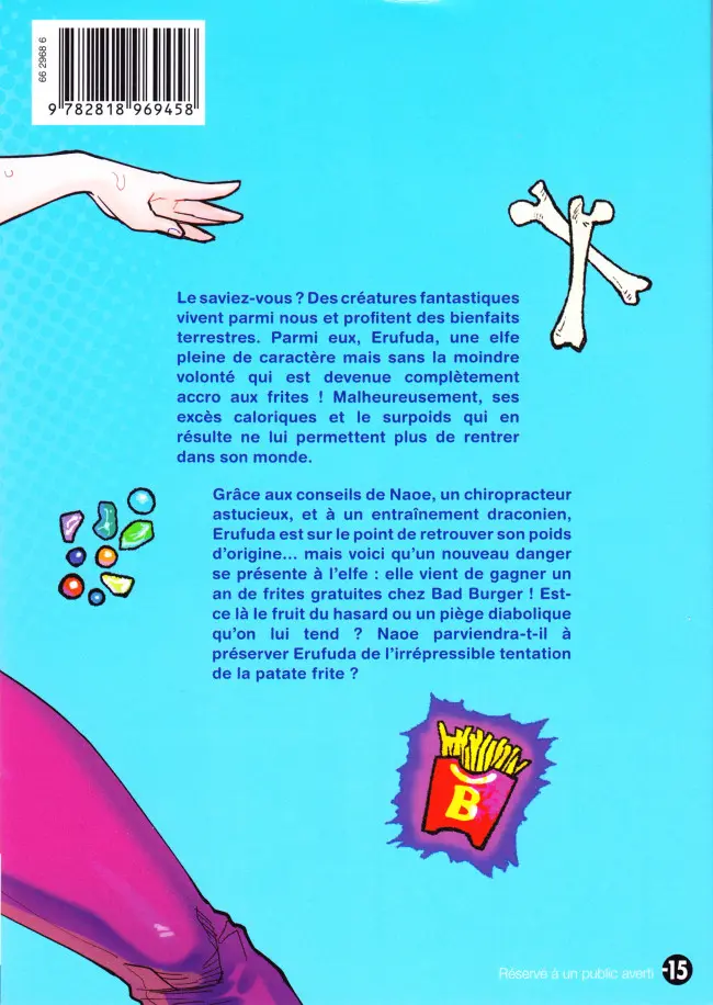 Verso de l'album 50 nuances de Gras - L'elfe qui aimait trop les frites 3
