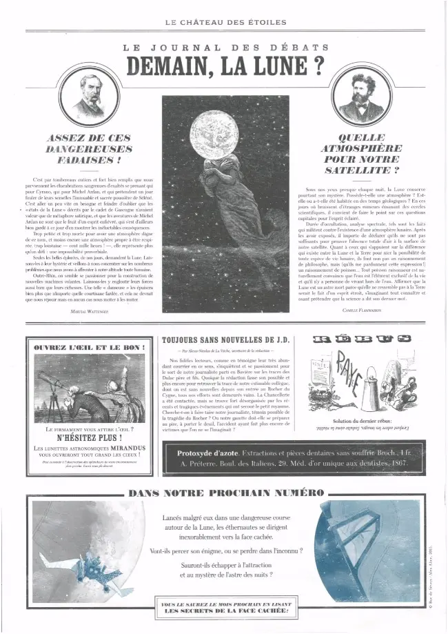 Verso de l'album Le Château des étoiles Le Château des Etoiles - Gazette N° 4 Les Naufragés du ciel