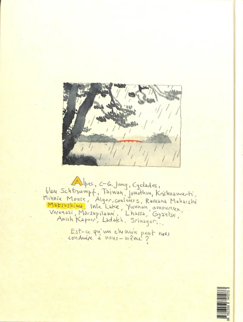 Verso de l'album A l'heure où les dieux dorment encore