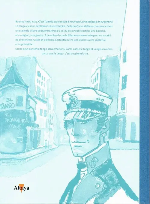Verso de l'album Tout Pratt Tome 15 Corto Maltese - Tango