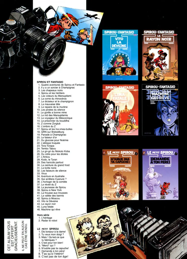 Verso de l'album Spirou et Fantasio Tome 42 Spirou et Fantasio à Moscou