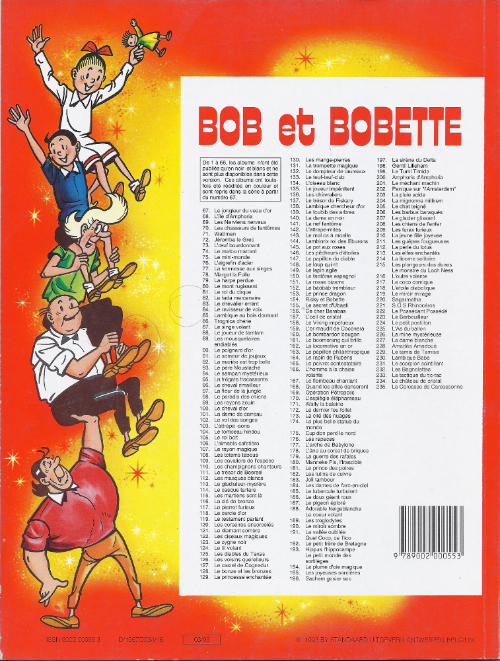 Verso de l'album Bob et Bobette Tome 68 L'île d'Amphoria