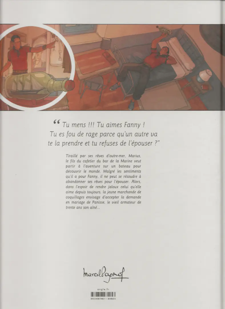 Verso de l'album Marius 2e partie