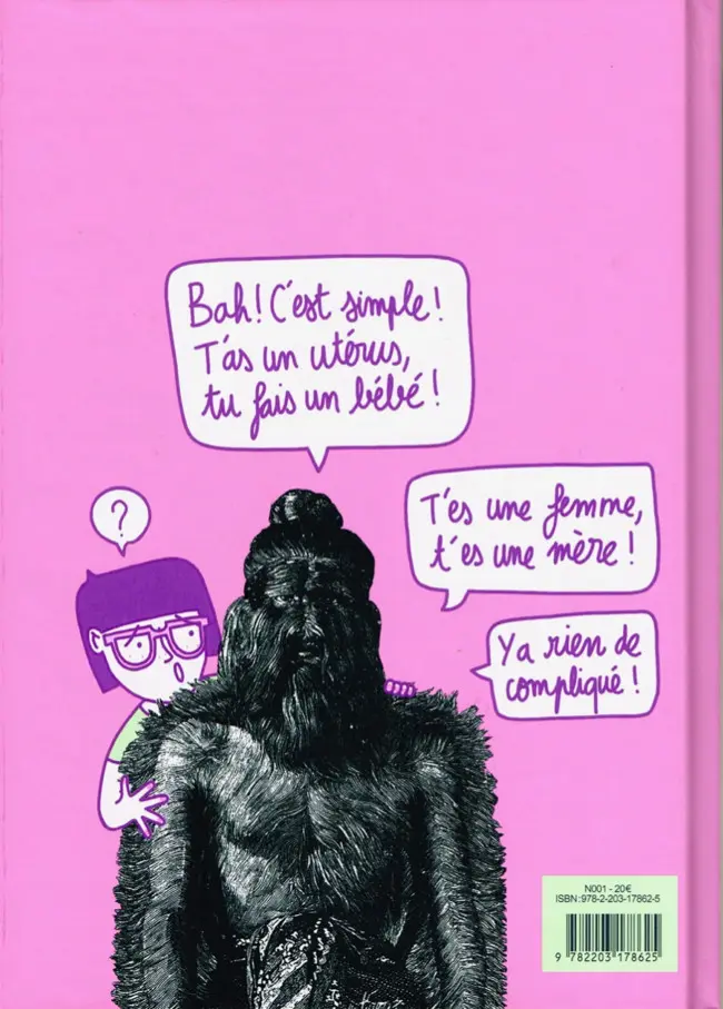 Verso de l'album Mamas Petits précis de déconstruction de l'instinct maternel