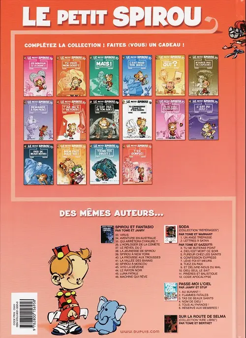 Verso de l'album Le Petit Spirou Tome 16 T'es gonflé !