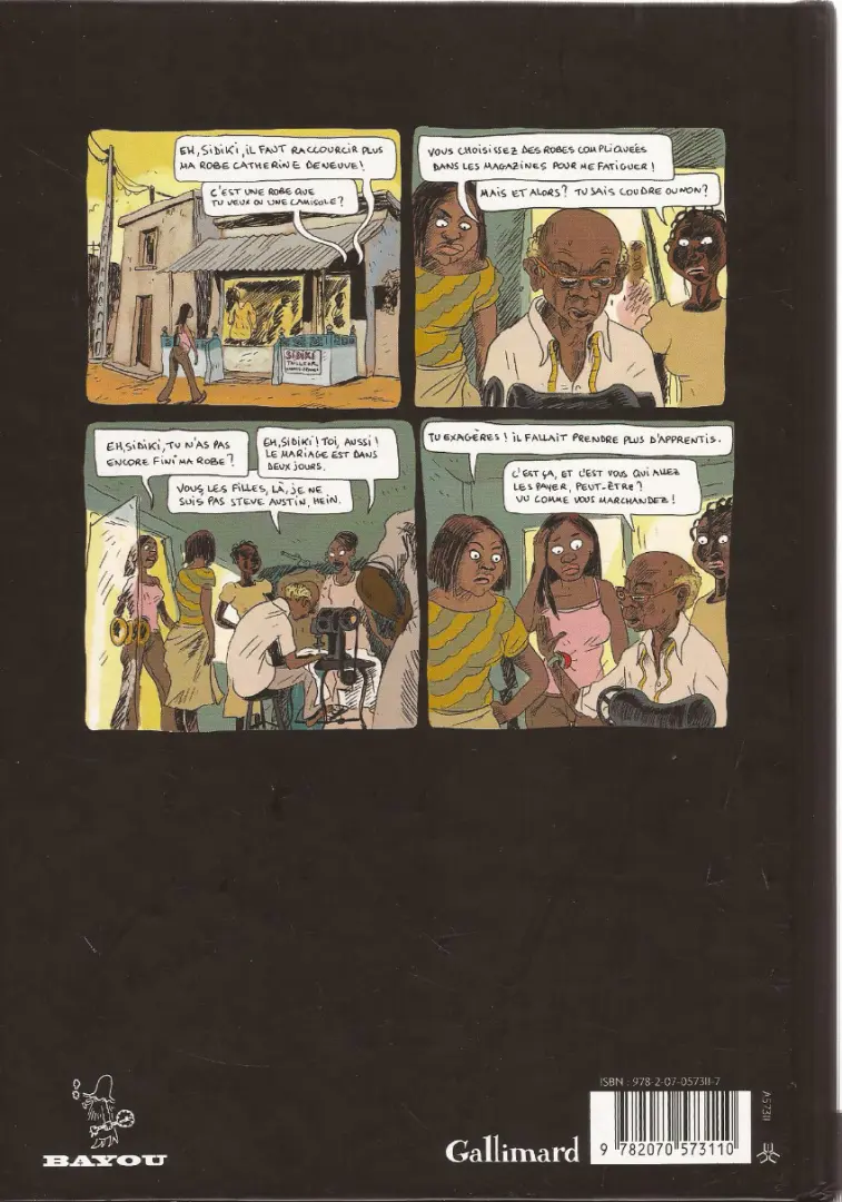 Verso de l'album Aya de Yopougon Tome 1