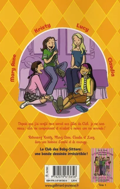 Verso de l'album Le Club des Baby-Sitters Tome 2 Le secret de Lucy