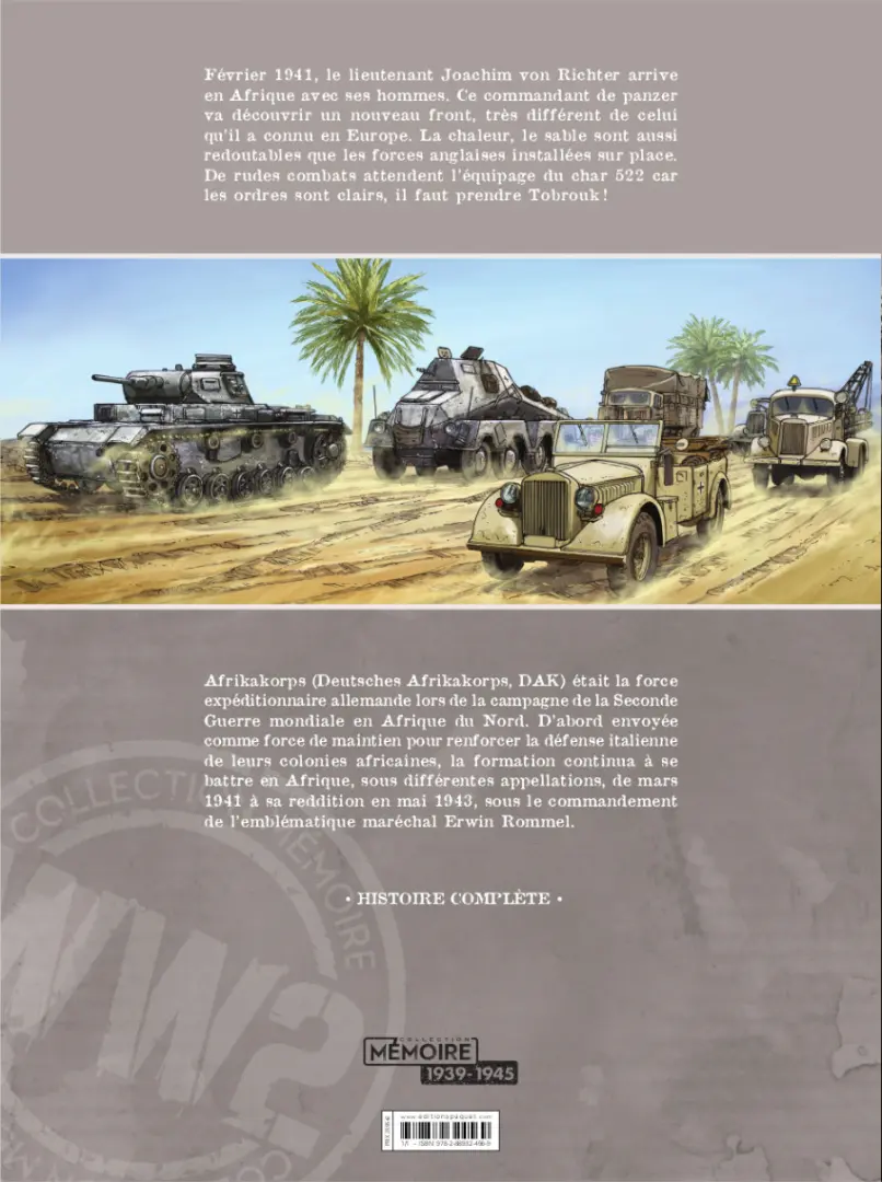 Verso de l'album Afrikakorps Intégrale