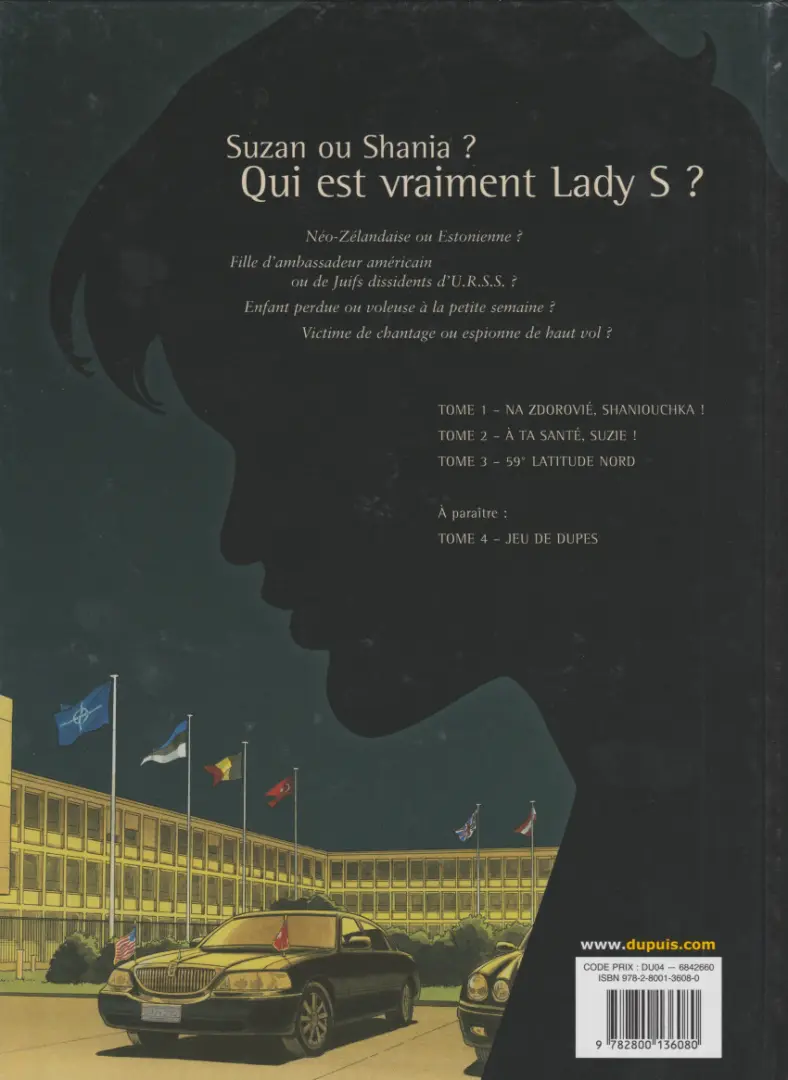 Verso de l'album Lady S. Tome 1 Na zdorovié, Shaniouchka !