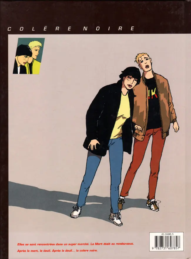 Verso de l'album Colère noire Tome 1 Un après-midi de plomb