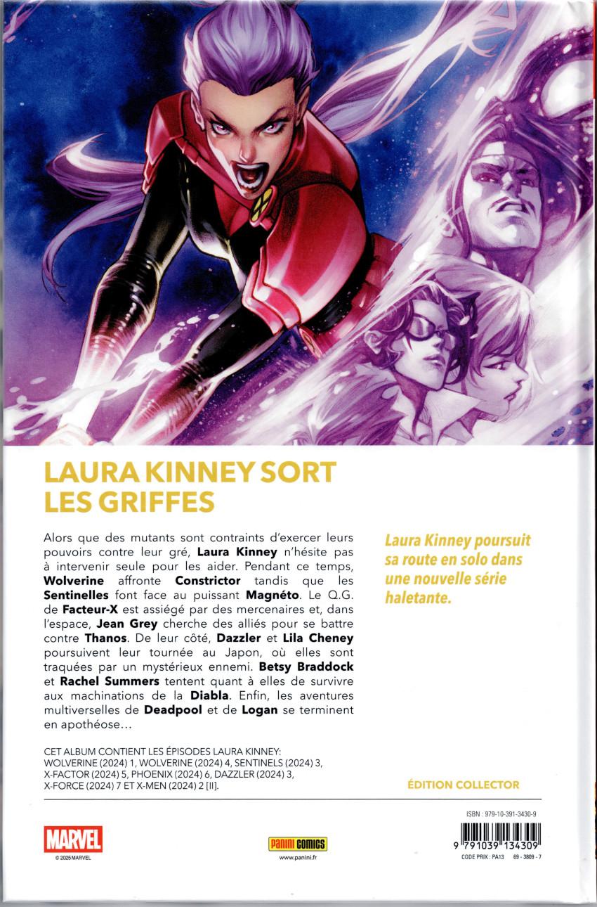 Verso de l'album X-Men 10