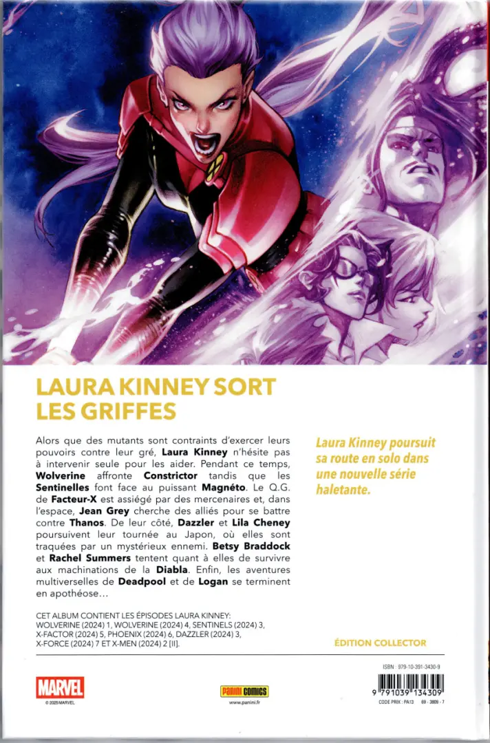 Verso de l'album X-Men 10