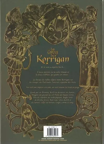 Verso de l'album Les contes du Korrigan Livre sixième Au pays des Highlands