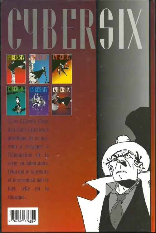 Verso de l'album Cybersix Tome 6