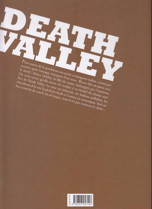 Verso de l'album Death Valley