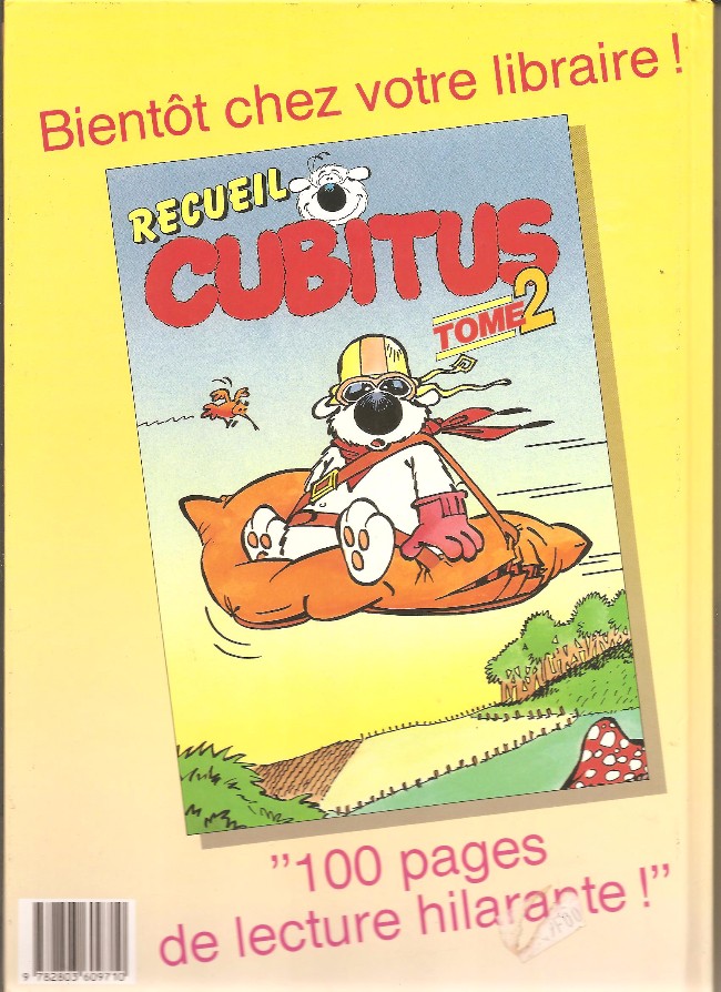 Verso de l'album Cubitus Recueil Tome 1