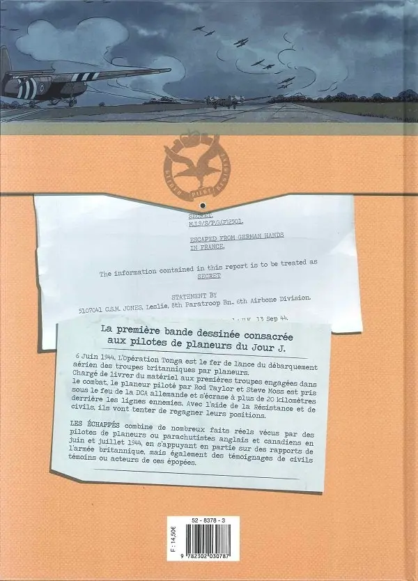 Verso de l'album Les Échappés Tome 1/2 Opération Tonga