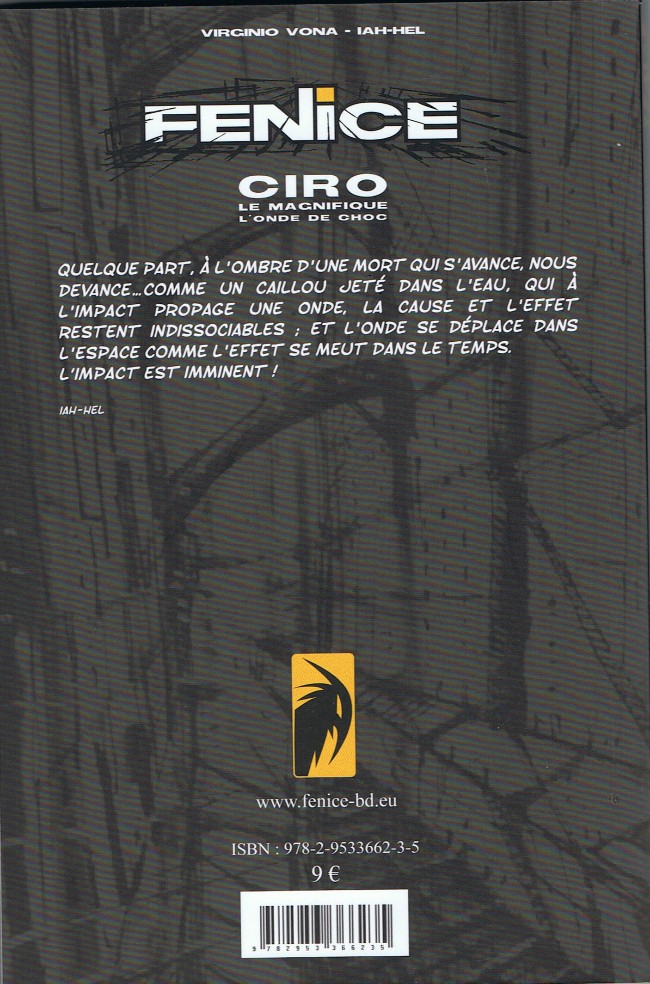 Verso de l'album Fenice Ciro le magnifique - L'onde de choc