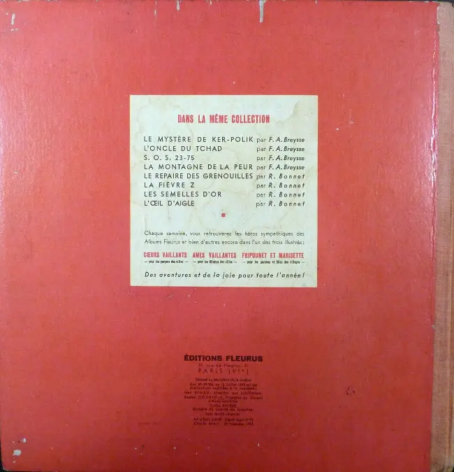 Verso de l'album Fripounet et Marisette Tome 4 Les semelles d'or