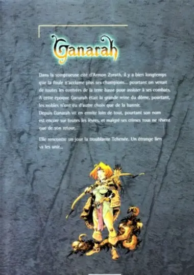 Verso de l'album Ganarah Tome 1 Les larmes d'Armon Zurath