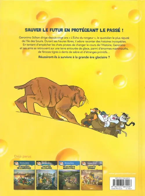 Verso de l'album Geronimo Stilton Tome 5 Le Géant de glace