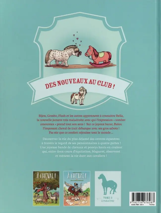 Verso de l'album À Cheval ! Tome 2 Qui s'y frotte s'hippique !