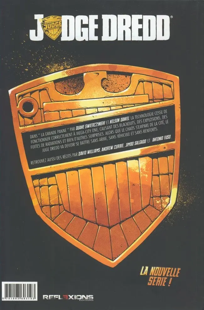 Verso de l'album Judge Dredd Tome 2