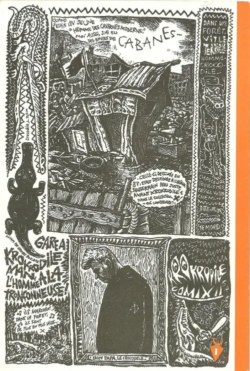 Verso de l'album Krokrodile Comix II