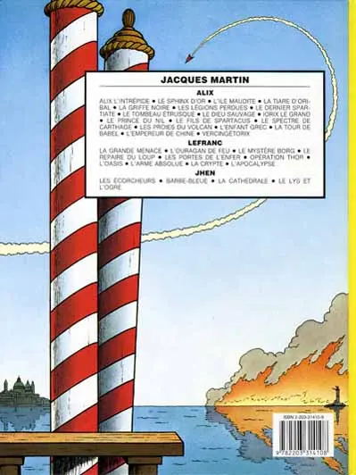 Verso de l'album Lefranc Tome 10 L'apocalypse