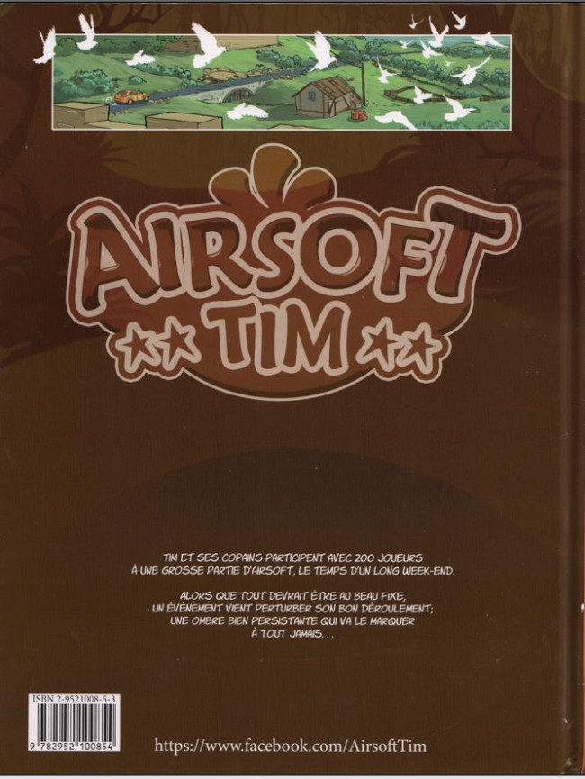 Verso de l'album Airsoft Tim Tome 4 OP Bille