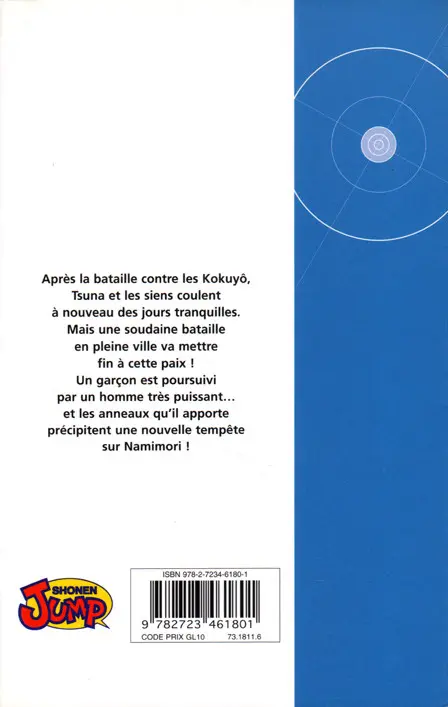 Verso de l'album Mon prof le tueur - Reborn ! 10 Les Anneaux