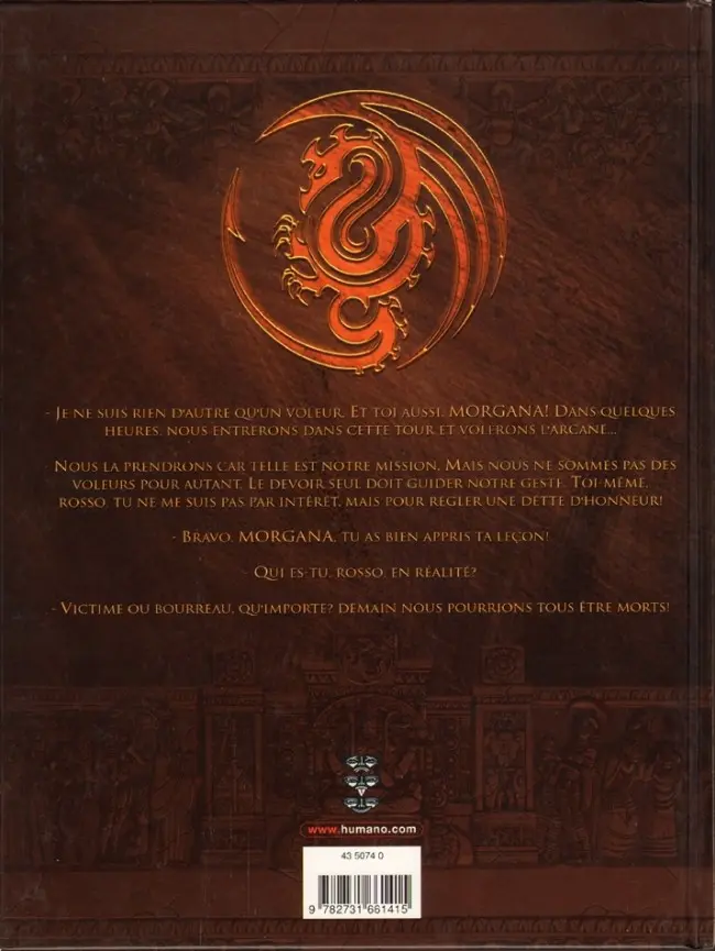 Verso de l'album Morgana Tome 1 La porte du ciel