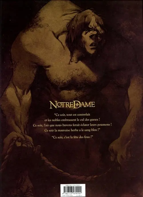 Verso de l'album Notre Dame Tome 1 Le Jour des fous