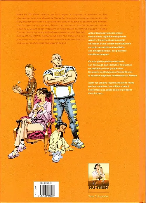 Verso de l'album Nu-men Tome 1 Guerre urbaine