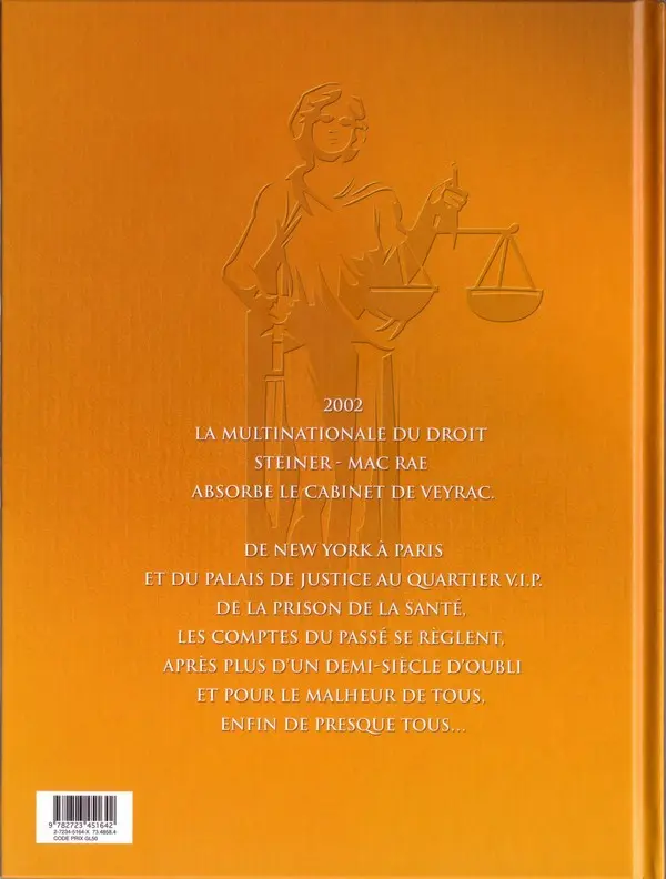 Verso de l'album L'Ordre de Cicéron Tome 2 Mis en examen