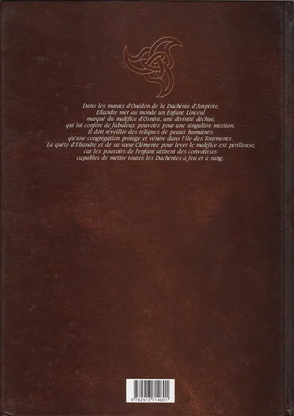Verso de l'album Osnira Tome 1 L'Enfant Linceul