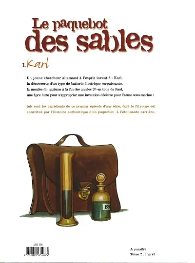 Verso de l'album Le paquebot des sables 1 Karl