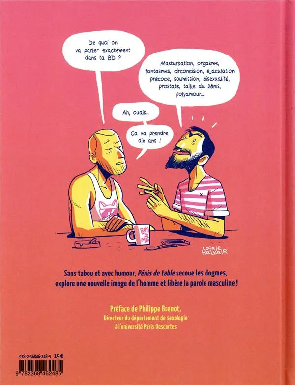 Verso de l'album Pénis de table 1
