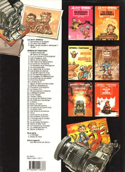 Verso de l'album Le Petit Spirou Tome 2 Tu veux mon doigt ?