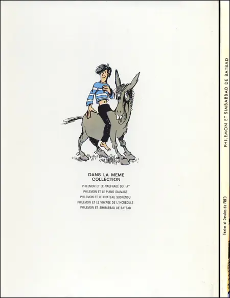 Verso de l'album Philémon Tome 6 Simbabbad de Batbad