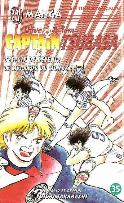 Couverture de l'album Captain Tsubasa Tome 35 L'Espoir de devenir le meilleur du monde