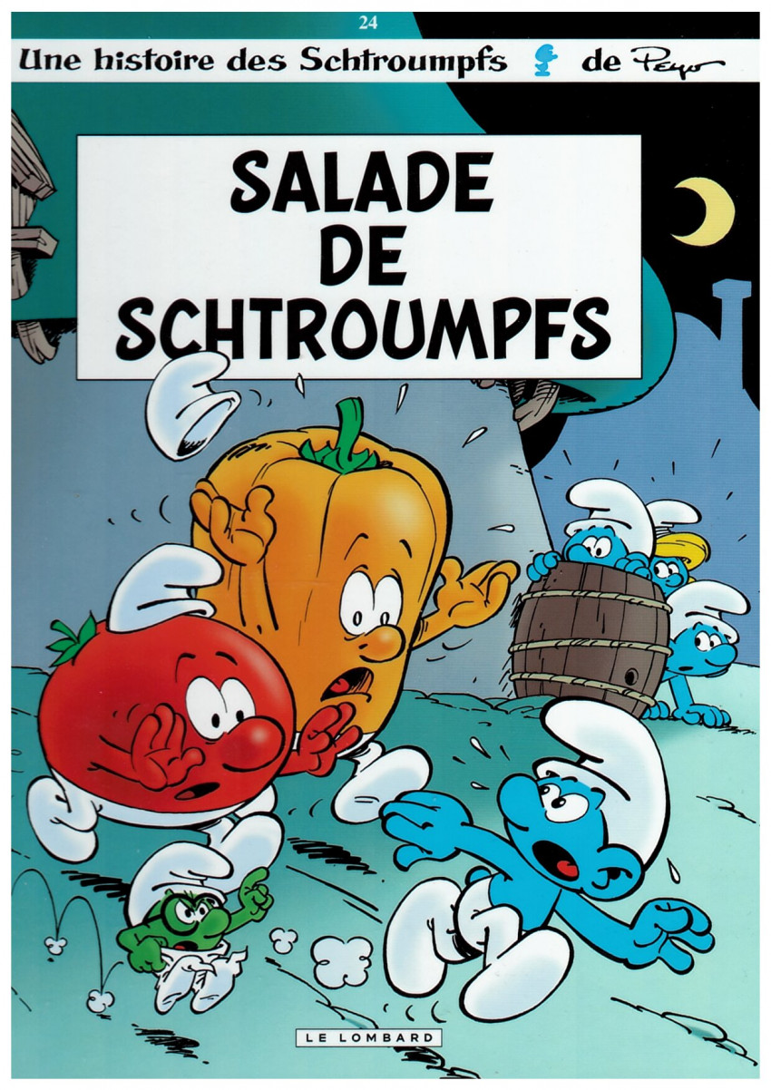 Couverture de l'album Les Schtroumpfs Tome 24 Salade de Schtroumpfs