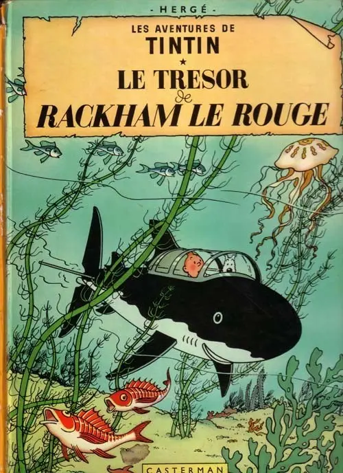 Couverture de l'album Tintin Tome 12 Le Trésor de Rackham le Rouge