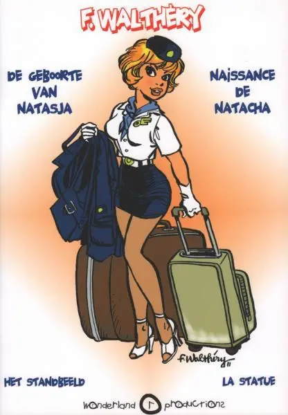 Couverture de l'album Walthéry au festival BD de Middelkerke Naissance de Natacha
