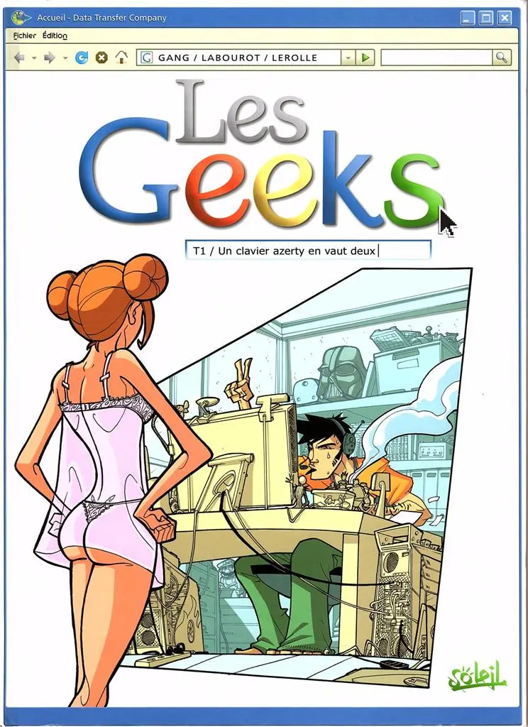 Couverture de l'album Les Geeks Tome 1 Un clavier azerty en vaut deux