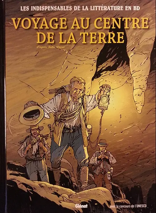 Couverture de l'album Les Indispensables de la Littérature en BD Tome 9 Voyage au centre de la Terre